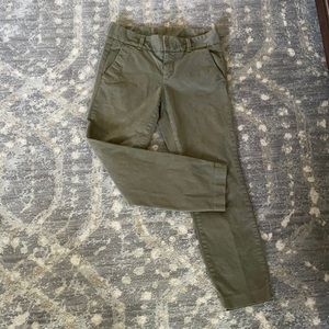 J.Crew Andi chino in Olive Green size 4